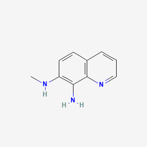 molecular formula C10H11N3 B563570 8-氨基-7-(甲基氨基)喹啉 CAS No. 1076198-84-9