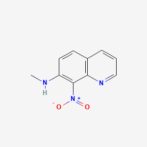 molecular formula C10H9N3O2 B563571 N-methyl-8-nitroquinolin-7-amine CAS No. 147293-16-1