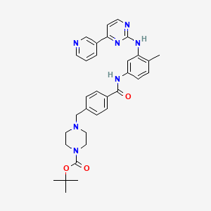 molecular formula C33H37N7O3 B563572 N-Boc-N-Desmethyl Imatinib CAS No. 1076199-23-9