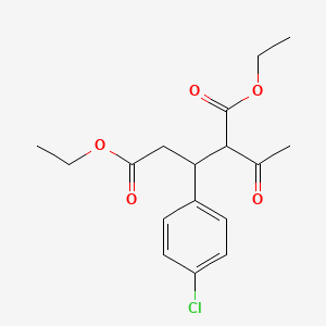 molecular formula C17H21ClO5 B563577 Diethyl 2-Aceto-3-(4-chlorophenyl)glutarate CAS No. 1076199-96-6