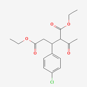 molecular formula C17H21ClO5 B563577 Diethyl 2-acetyl-3-(4-chlorophenyl)pentanedioate CAS No. 1076199-96-6