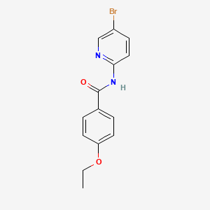 molecular formula C14H13BrN2O2 B5635811 N-(5-bromopyridin-2-yl)-4-ethoxybenzamide 