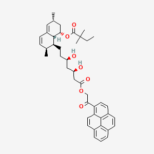 molecular formula C43H50O7 B563583 Simvastatin, 1-Pyreneacetyl Ester CAS No. 193682-18-7