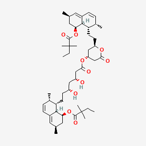 molecular formula C50H76O10 B563584 Simvastatin dimer CAS No. 476305-24-5