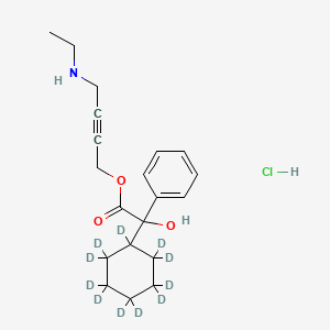 molecular formula C20H28ClNO3 B563587 rac Desethyl Oxybutynin-d11 Hydrochloride CAS No. 1216405-15-0