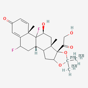 molecular formula C24H30F2O6 B563592 Fluocinolone Acetonide-13C3 