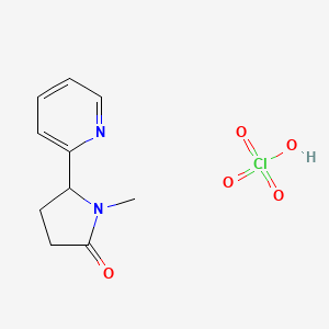 molecular formula C10H13ClN2O5 B563593 (+/-)-ortho-Cotinine Perchlorate CAS No. 147732-32-9