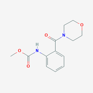 molecular formula C13H16N2O4 B5635959 methyl N-[2-(morpholine-4-carbonyl)phenyl]carbamate 