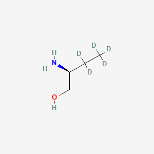 molecular formula C4H11NO B563596 L-2-Aminobutanol-d5 CAS No. 1217783-40-8