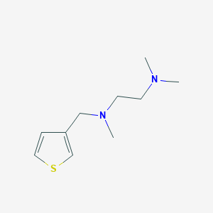 molecular formula C10H18N2S B5635984 N,N,N'-trimethyl-N'-(thiophen-3-ylmethyl)ethane-1,2-diamine 