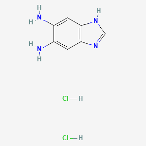 molecular formula C7H10Cl2N4 B563622 1H-Benzo[d]imidazole-5,6-diamine dihydrochloride CAS No. 90000-54-7