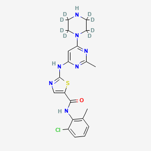 molecular formula C20H22ClN7OS B563626 N-Deshydroxyethyl Dasatinib-d8 CAS No. 1189998-96-6