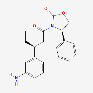 (4R)-3-[(3S)-3-(3-Aminophenyl)pentanoyl]-4-phenyl-1,3-oxazolidin-2-one