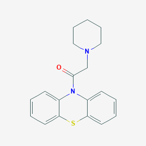 molecular formula C19H20N2OS B5636315 1-(10H-phenothiazin-10-yl)-2-piperidino-1-ethanone 