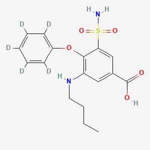 molecular formula C17H20N2O5S B563635 Bumetanide-d5 CAS No. 1216739-35-3