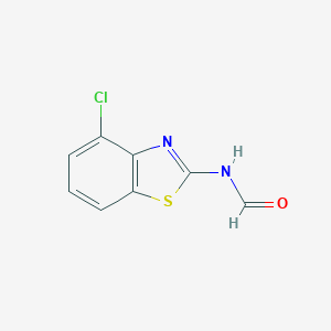 molecular formula C8H5ClN2OS B056364 N-(4-chloro-1,3-benzothiazol-2-yl)formamide CAS No. 118221-26-4