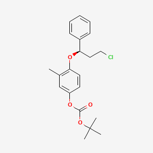 (R)-3-Chloro-1-phenyl-1-[2-methyl-4-[(tert-butoxycarbonyl)oxy]phenoxy]propane