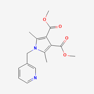 molecular formula C16H18N2O4 B5636596 DIMETHYL 2,5-DIMETHYL-1-(3-PYRIDYLMETHYL)-1H-PYRROLE-3,4-DICARBOXYLATE 