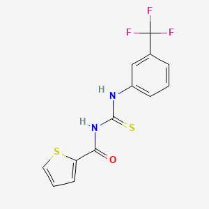 molecular formula C13H9F3N2OS2 B5636617 N-{[3-(trifluoromethyl)phenyl]carbamothioyl}thiophene-2-carboxamide 