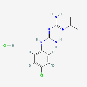 molecular formula C11H17Cl2N5 B563663 Chlorguanide-d4 Hydrochloride CAS No. 1189671-34-8