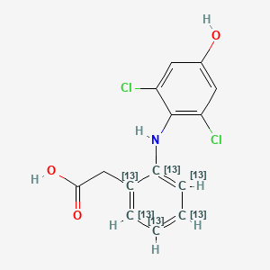 molecular formula C14H11Cl2NO3 B563675 4'-Hydroxy Diclofenac-13C6 CAS No. 1189656-64-1