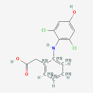2-[6-(2,6-dichloro-4-hydroxyanilino)(1,2,3,4,5,6-13C6)cyclohexa-1,3,5-trien-1-yl]acetic acid