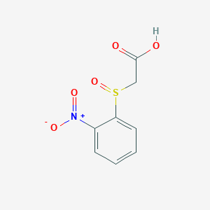 molecular formula C8H7NO5S B056369 [(2-Nitrophenyl)sulfinyl]acetic acid CAS No. 117737-43-6