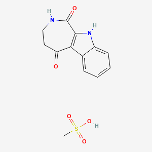 3,4-Dihydro-2H,10H-azepino[3,4-b]indole-1,5-dione Methanesulfonate Salt