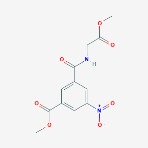 molecular formula C12H12N2O7 B5636942 Methyl 3-[(2-methoxy-2-oxoethyl)carbamoyl]-5-nitrobenzoate 