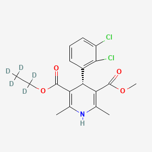 molecular formula C18H19Cl2NO4 B563697 (S)-(-)-Felodipine-d5 