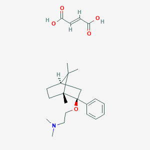 molecular formula C24H35NO5 B056370 Deramciclane fumarate CAS No. 120444-72-6