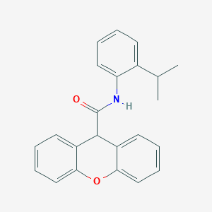 molecular formula C23H21NO2 B5637009 N-[2-(propan-2-yl)phenyl]-9H-xanthene-9-carboxamide 