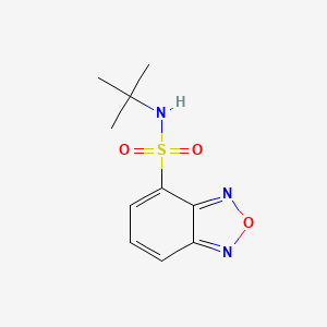 molecular formula C10H13N3O3S B5637019 N-tert-butyl-2,1,3-benzoxadiazole-4-sulfonamide 