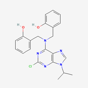 2-Chloro-6-[N,N-DI(2-hydroxybenzyl)amino]-9-isopropylpurine