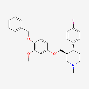 (3S,4R)-4-(4-Fluorophenyl)-3-[[3-methoxy-4-(benzyloxy)phenoxy]methyl]-1-methylpiperidine