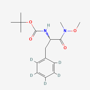 N-Boc-N-methoxy-N-methyl-L-phenyl-d5-alaninamide