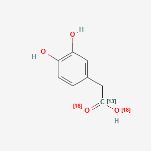 3,4-Dihydroxyphenylacetic Acid-13C,18O2