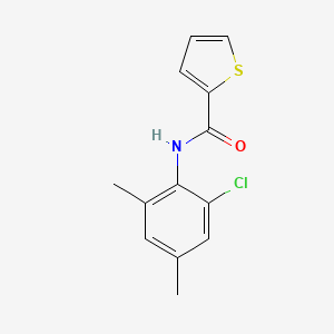 molecular formula C13H12ClNOS B5637232 N-(2-chloro-4,6-dimethylphenyl)thiophene-2-carboxamide 