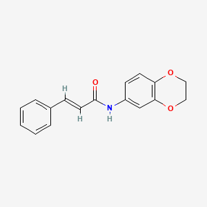 molecular formula C17H15NO3 B5637245 (2E)-N-(2,3-dihydro-1,4-benzodioxin-6-yl)-3-phenylprop-2-enamide CAS No. 5840-43-7