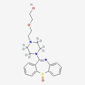 molecular formula C21H25N3O3S B563731 Quetiapine Sulfoxide-d8 