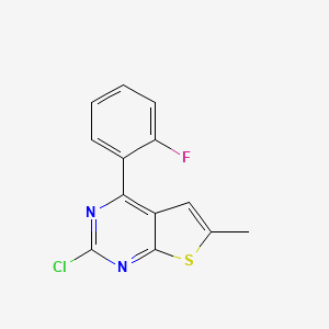2-Chloro-4-(2-fluorophenyl)-6-methylthieno[2,3-d]pyrimidine