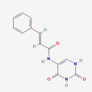 N-(2,4-dioxo-1,2,3,4-tetrahydro-5-pyrimidinyl)-3-phenylacrylamide