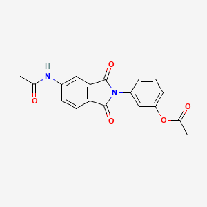 3-[5-(acetylamino)-1,3-dioxo-1,3-dihydro-2H-isoindol-2-yl]phenyl acetate