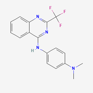 N,N-dimethyl-N'-[2-(trifluoromethyl)-4-quinazolinyl]-1,4-benzenediamine