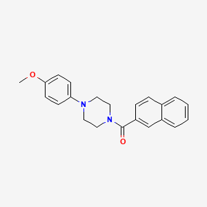 molecular formula C22H22N2O2 B5637654 1-(4-methoxyphenyl)-4-(2-naphthoyl)piperazine 