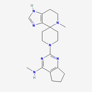 N-methyl-2-(5-methyl-1,5,6,7-tetrahydro-1'H-spiro[imidazo[4,5-c]pyridine-4,4'-piperidin]-1'-yl)-6,7-dihydro-5H-cyclopenta[d]pyrimidin-4-amine