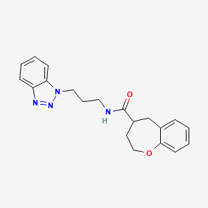 N-[3-(1H-1,2,3-benzotriazol-1-yl)propyl]-2,3,4,5-tetrahydro-1-benzoxepine-4-carboxamide