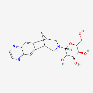 molecular formula C19H23N3O5 B563769 Varenicline N-Glucoside CAS No. 873302-31-9
