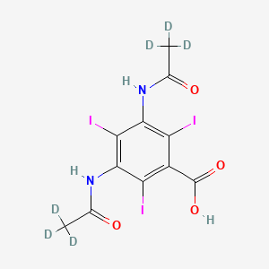 molecular formula C11H9I3N2O4 B563773 Diatrizoic acid-d6 