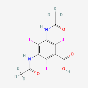 molecular formula C11H9I3N2O4 B563773 Amidotrizoic Acid-d6 CAS No. 1189668-69-6